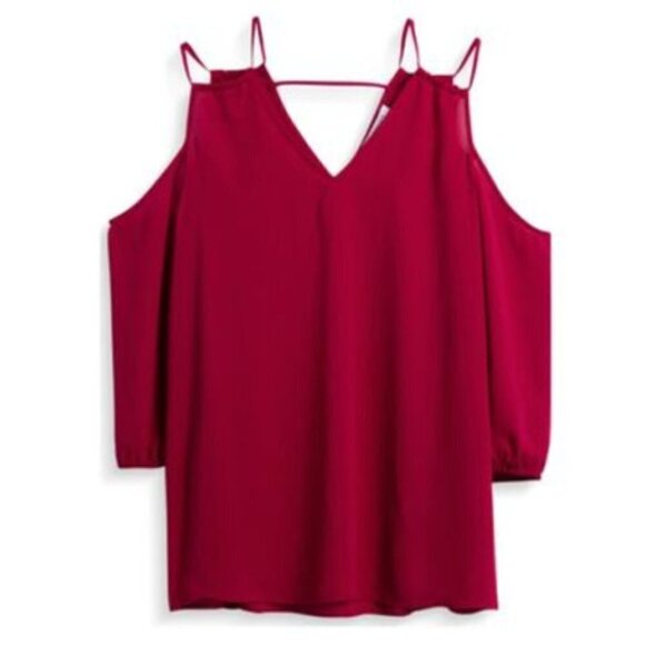 Collective Concept Glenice Cold Shoulder Blouse - Picture 4 of 13